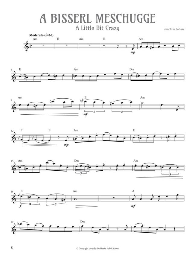 Hey Klezmorim! - 16 new Klezmer melodies for alto saxophone and piano - altový saxofon a klavír